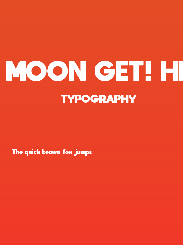 MOON GET! Heavy Poster