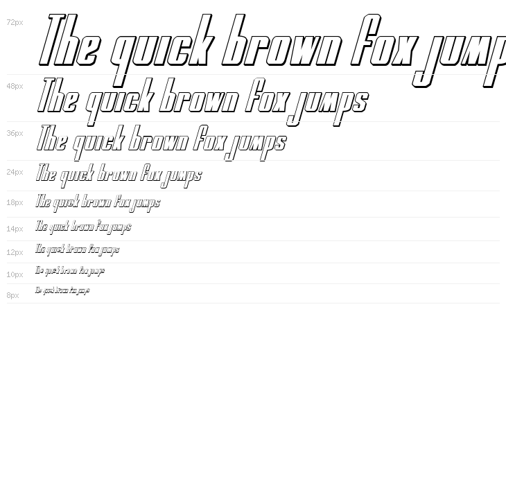 MOON Runner 3D Italic Waterfall