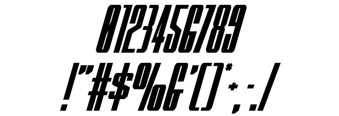 MOON Runner Condensed Italic Font OTHER CHARS