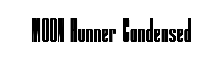 MOON Runner Condensed  Fuentes Gratis Descargar