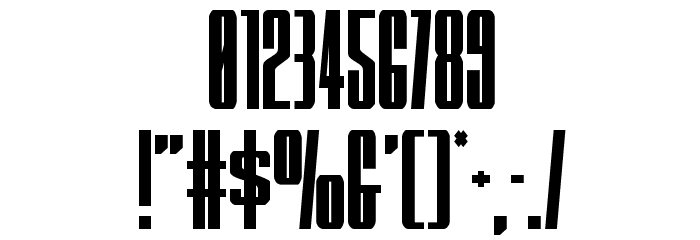 MOON Runner Condensed Font OTHER CHARS