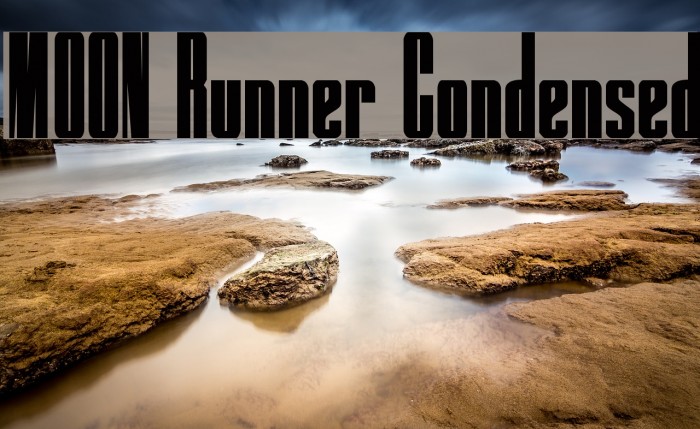 MOON Runner Condensed Font examples