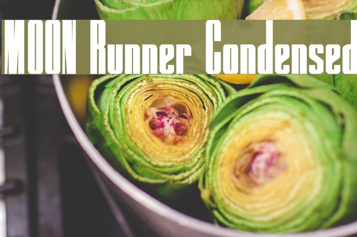 MOON Runner Condensed Font examples