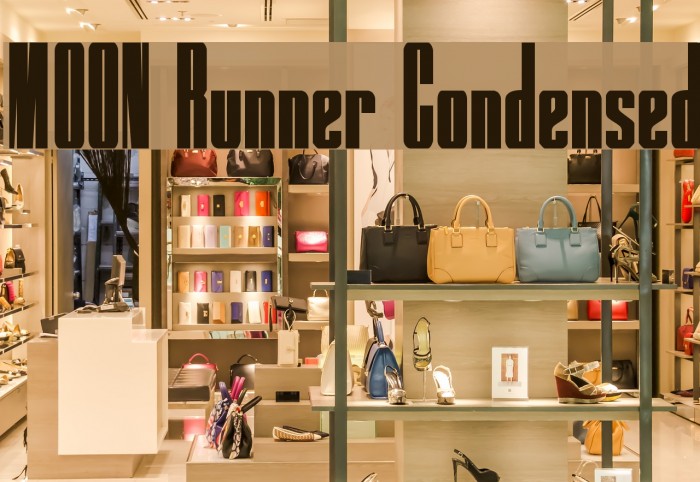 MOON Runner Condensed Font examples