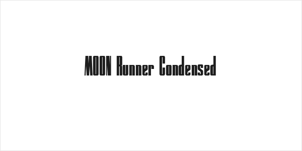 MOON Runner Condensed Logo