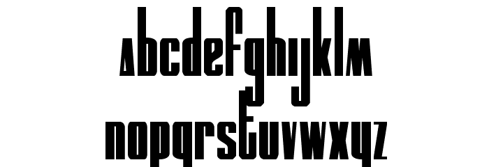 MOON Runner Condensed Font LOWERCASE