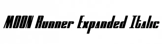 MOON Runner Expanded Italic 