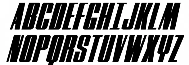 MOON Runner Expanded Italic Polices MAJUSCULES