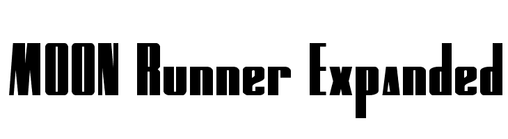 MOON Runner Expanded Caratteri