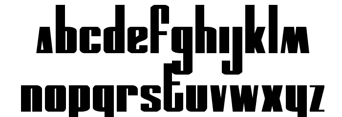 MOON Runner Expanded Font LOWERCASE