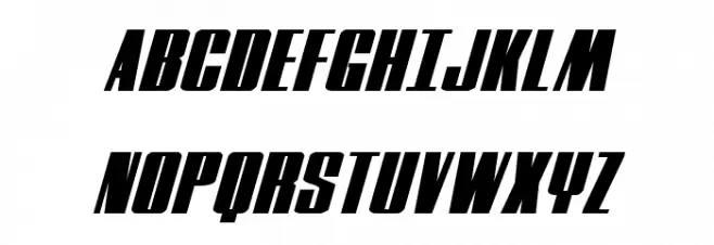MOON Runner Extra-Squat Italic Polices MAJUSCULES