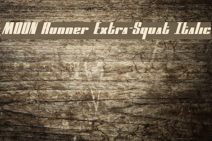MOON Runner Extra-Squat Italic Example 2