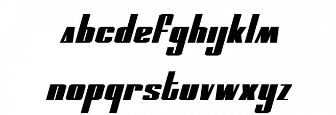 MOON Runner Extra-Squat Italic 字体 小写