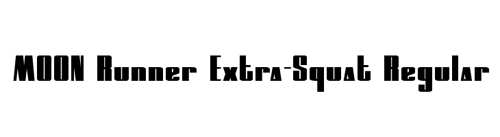 MOON Runner Extra-Squat Regular Caratteri