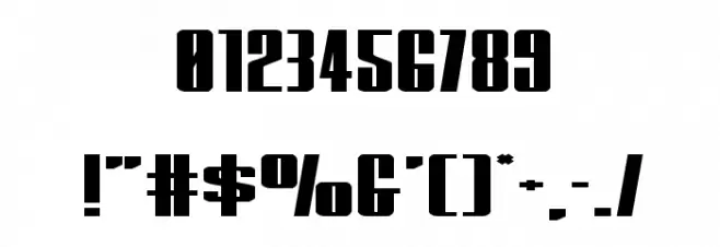 MOON Runner Extra-Squat Regular Font OTHER CHARS