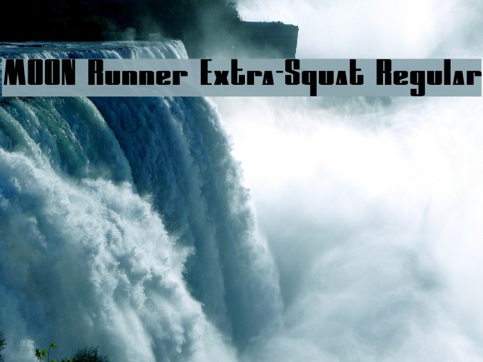 MOON Runner Extra-Squat Regular Caratteri examples