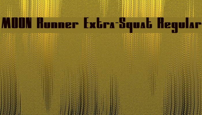 MOON Runner Extra-Squat Regular Caratteri examples