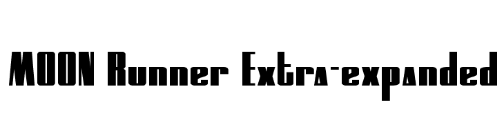 MOON Runner Extra-expanded  Descarca Fonturi Gratis