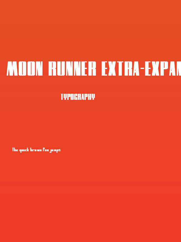 MOON Runner Extra-expanded Poster