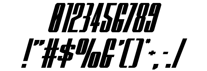 MOON Runner Italic Font OTHER CHARS