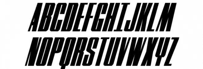MOON Runner Italic Fonte MAIÚSCULAS