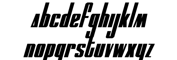 MOON Runner Italic Font LOWERCASE