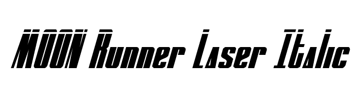 MOON Runner Laser Italic Caratteri