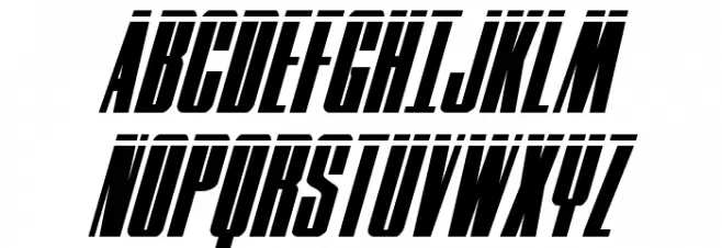 MOON Runner Laser Italic Fuentes MAYÚSCULAS