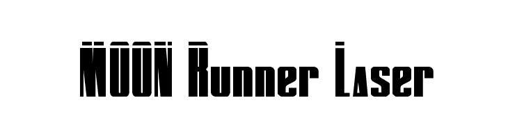 MOON Runner Laser  नि: शुल्क फ़ॉन्ट्स डाउनलोड
