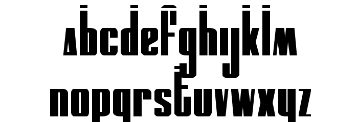 MOON Runner Laser Font LOWERCASE