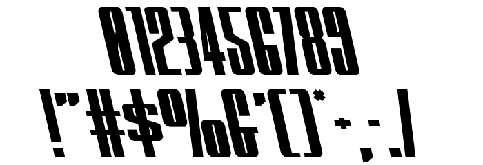 MOON Runner Leftalic Font OTHER CHARS