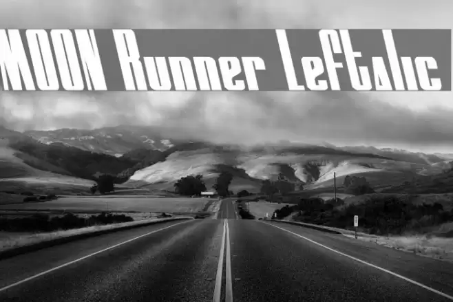 MOON Runner Leftalic Caratteri examples