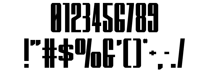 MOON Runner Regular Font OTHER CHARS