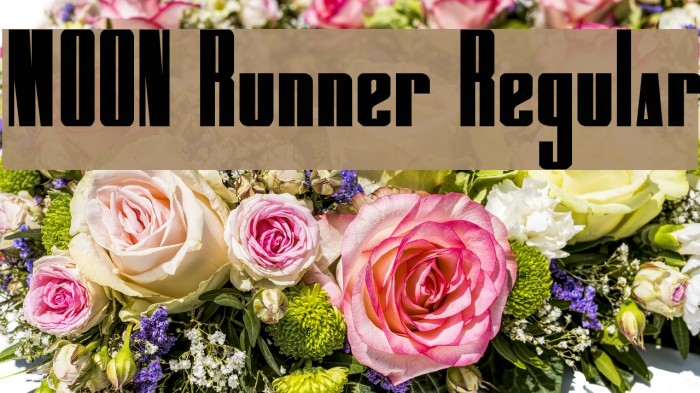 MOON Runner Regular Font examples