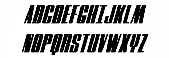 MOON Runner Squat Italic Fuentes MAYÚSCULAS