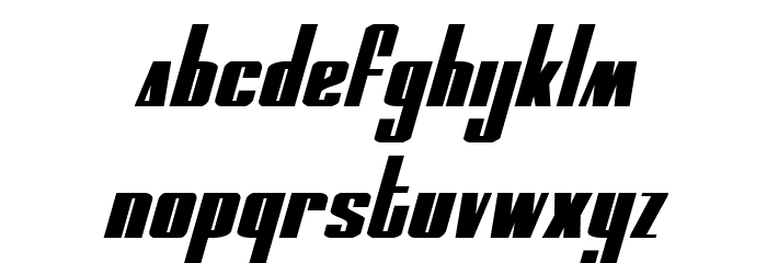 MOON Runner Squat Italic Caratteri MINUSCOLO
