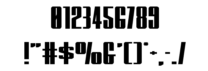 MOON Runner Squat Regular Font OTHER CHARS
