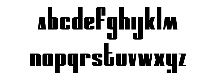 MOON Runner Squat Regular Font LOWERCASE