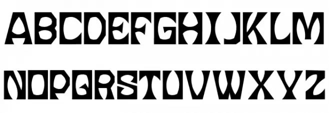 MOONSILVER 字体 大写