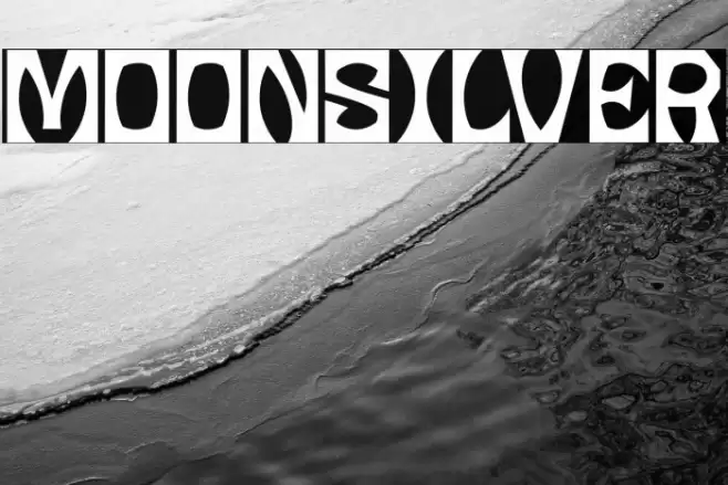 MOONSILVER Font examples