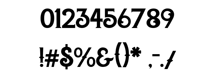 MOOR VANTAGE Font OTHER CHARS