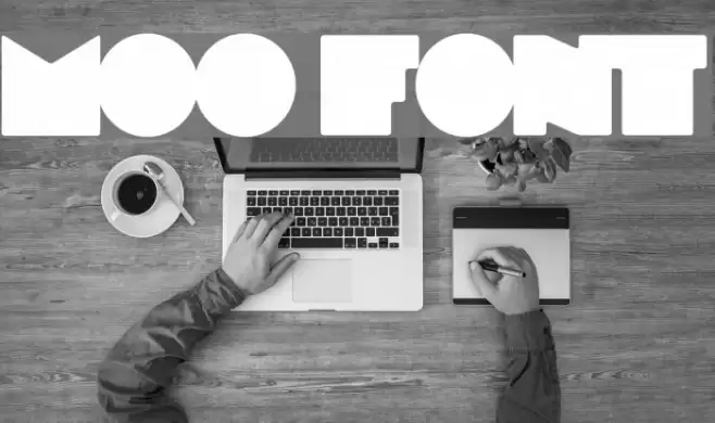 MOO Schriftart examples