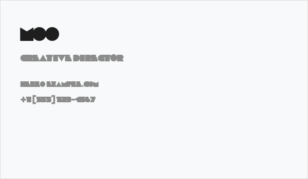 MOO Business Card