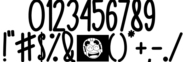 MOQA FLOAT Font OTHER CHARS