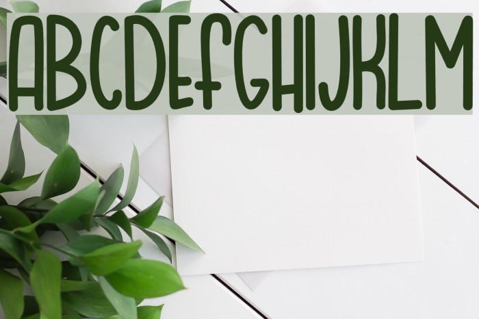 MOQA FLOAT Font examples