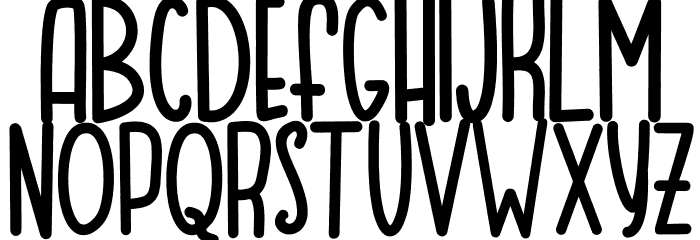 MOQA FLOAT Font LOWERCASE