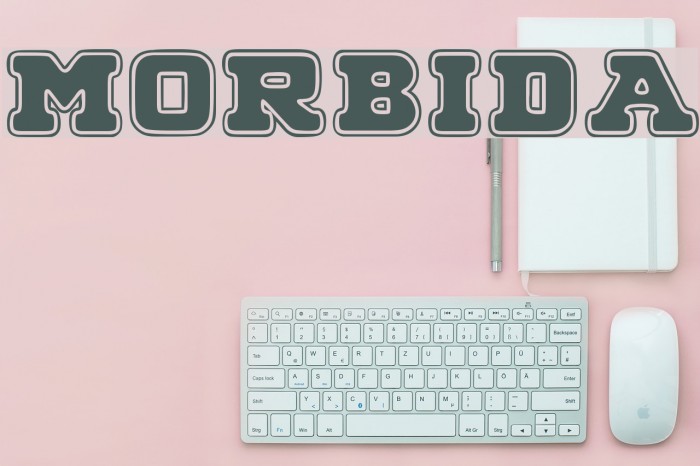 MORBIDA Font examples