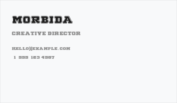 MORBIDA Business Card