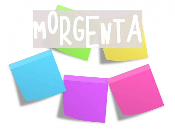 MORGENTA Font examples
