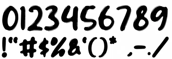 MORN FROGY Font OTHER CHARS